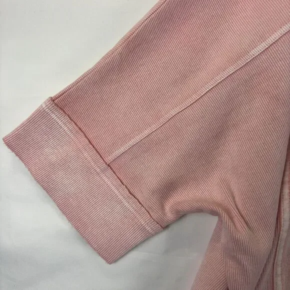 Easel Los Angeles monkey Washed Terry Knit Sweater Wide Leg - Picture 2 of 7